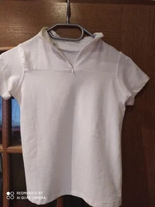 Reitsport Zubehör, Turnier Pullover, kurzärmlig Farbe weiß, Größe 164 - Bild 1 von 2