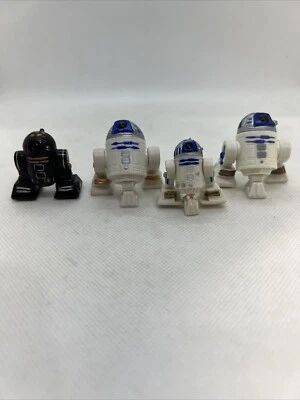 Star Wars Galactic Heroes R2-D2 Negro R2-Q5 Mini Figura Droide Astromecánico Lote x4 Foto 1 de 4