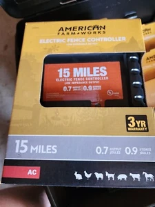 Am. Farm Works 15 Mile AC  Electric Fence Controller Low-Impedance New In Box - Picture 1 of 3