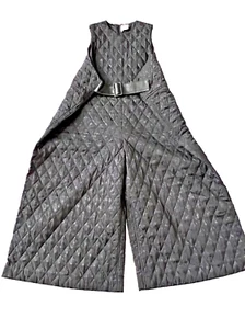 NOIR KEI NINOMIYA BLACK QUILTED JUMPSUIT - SZ S - Picture 1 of 15