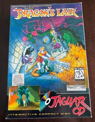 Dragon's Lair Atari Jaguar CD 64 Bit Rare Complete Authentic - Image 1 of 4