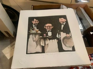 Charles Bragg - Manny, Moe & Jacques, handsignierte Radierung limitierte Auflage 300 1984 - Bild 1 von 2