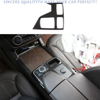 Para Mercedes-Benz ML GL 2012-2016 Fibra de Carbono Consola Central Caja de Cambios Panel Tapicería Foto 1 de 4