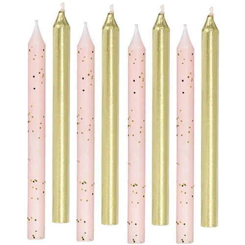 Velas Brillantes y Metálicas 12 Por Pack 3.25" Decoración Fiesta Cumpleaños Foto 1 de 1