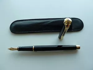 Pelikan New Classic P381 - Fountain Pen - 14k OBB Black NOS 90s - Picture 1 of 7