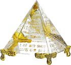 60Mm Crystal Pyramid, Prism Paperweight, Positive Energy Ornament, Glass Egyptia