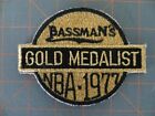 Vintage Mint 1977 Bassman"s Gold Medalist Bass Tournament Patch 4 1/2 x 3 1/2 in