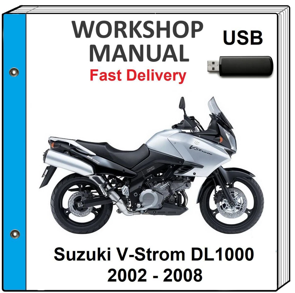 SUZUKI DL1000 VSTROM 1000 2002 2003 2004 2005 SERVICE REPAIR SHOP MANUAL USB - Image 1 of 1