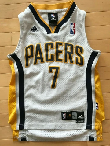 Adidas Indiana Pacers Jermaine O'Neal #7 Navy Blue Sewn Jersey Youth Sz S Boys Cover