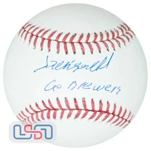 Jackson Chourio Brewers Signed "Go Brewers" Major League Baseball USA SM JSA #2 - Picture 1 of 4
