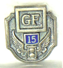General Foods cereal Co. sterling GF 15Yr. employee service award screw back pin