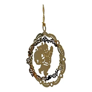 Camerlane Weihnachtsmann Spielzeug Tasche 24 K Gold Finish Weihnachtsschmuck 10007 - Bild 1 von 8