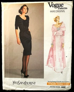 Splendido abito da cocktail o da sera Vogue Paris YVES SAINT LAURENT 12/34B UCFF - Foto 1 di 7