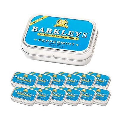Barkleys Peppermint Intense Mini Mint Tins 12X15g Pack • 60$
