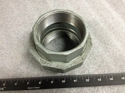 3" Union 300 psi Galvanized Malleable Iron NSF61-4 Class 150 - Image 1 of 4