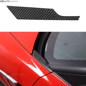 Carbon Fiber Hood Triangle Panel Trim Windshield Bottom For Corvette C6 2005-13 - Picture 1 of 9