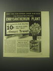 1941 Armour's Treet Meat Ad - early blooming Chrysanthemum plant