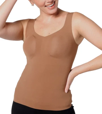 Sujetador alisado sin costuras Evelyn & Bobbie Cami~3XL~Arcilla~A587082 Foto 1 de 2