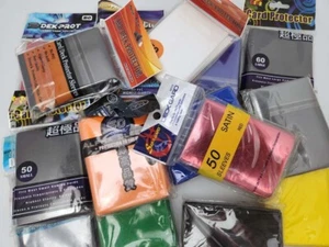 500+ Trading Card Protector Sleeves Standard Size 67x92mm LOT One Piece/Pokemon - Picture 1 of 1