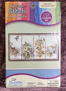 Janlynn Four Seasons Birds Cross Stitch Kit 18”x10” Nancy Rossi Kooler Sealed - Bild 1 von 8