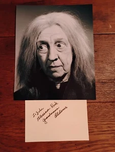 Rare Blossom Rock Signed Card with Photo Adams Family Grandmama W/COA - Picture 1 of 3