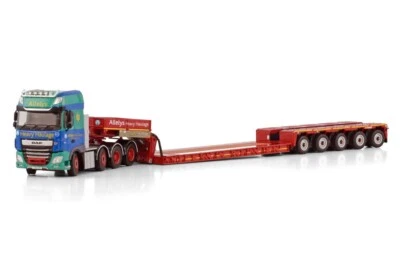 WSI MODELS DAF XF 8X4 SUPER SPACE CAB + 5 AXLE LOW LOADER ALLELYS 01-4496 - Image 1 of 4