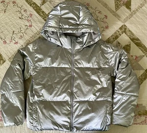 GAP Girls Cold Control Max Shine Hooded Puffer Jacket size XXL(14-15) EUC - Picture 1 of 11