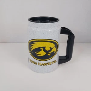 Vintage University of Iowa Hawkeyes Insulated Mug Whirley Plastic 1990's - Picture 1 of 10