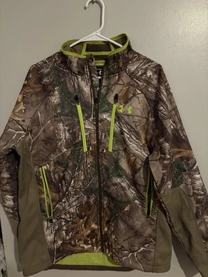 Under Armour Mens L Cold Gear Infrared Scent Control Realtree Camouflage Jacket - Image 1 of 2