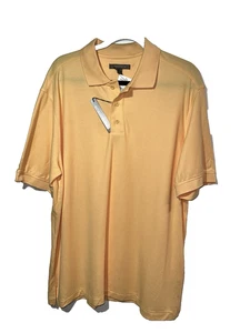 NEU MIT ETIKETT NORDSTROM POLOSHIRT HERREN XL 100 % BAUMWOLLE APRICOT KURZARM - Bild 1 von 9