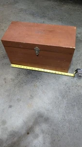 Caja de madera de almacenamiento de micrómetros Starrett solo 20" x 11" x 9" - Imagen 1 de 12