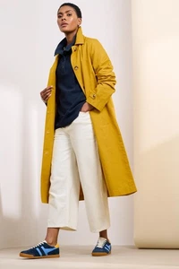 Seasalt Women's Mac - yellow Boscastle Organic Cotton Mac - Regular - Dark Dijon - Picture 1 of 8