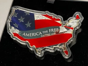 Pamp STARS & STRIPES 5oz 999.9 Silver Original Box LE #0359 of 1245 - Picture 1 of 10