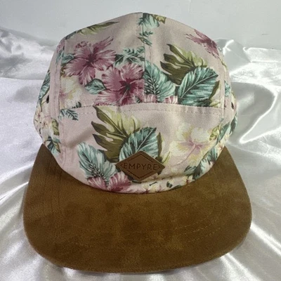 EMPYRE Hat /Baseball Hat for Girls / Adjustable Strap Suede Brim & Pink Floral - Image 1 of 4