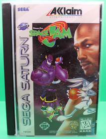 Space Jam (Sega Saturn, 1996) CIB W/ Manual, REG card Tested & Works. Clean