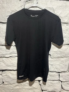 Camisa Under Armour Para Hombres XL Negra Táctica Suelta Rendimiento Gimnasio Equipo de Calor - Imagen 1 de 3