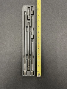 Snap-On Tools USA 6pc 1/4" Drive Chrome Knurled Socket Extension Set 106BTMX - Picture 1 of 6