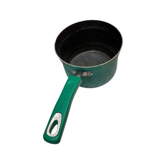 Rachel Ray Porcelain Cookware Green/Teal Sauce Pot 3 Qt 5” Tall 7” Wide Nonstick - Picture 1 of 10