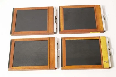 C13492~ 4X5 – FOUR FOLMER GRAFLEX GRAPHIC Cut Sheet Film Holder - USED - Image 1 of 4