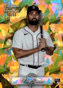 2023 Topps Chrome Sapphire Selections Gold Refractors #SS9 Riley Greene /50 - Picture 1 of 2