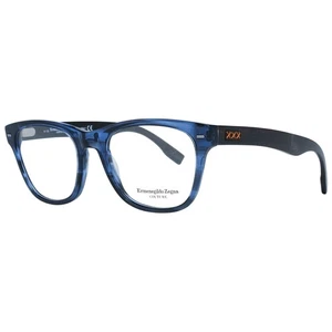 Anteojos Ermenegildo Zegna ZC 5001 Hombres Marco Óptico Azul Manchado Borde Completo - Imagen 1 de 4