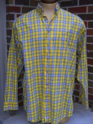 Wrangler George Straight Shirt Size LT Tall Plaid Long Sleeve Cowboy Cut - Image 1 of 4