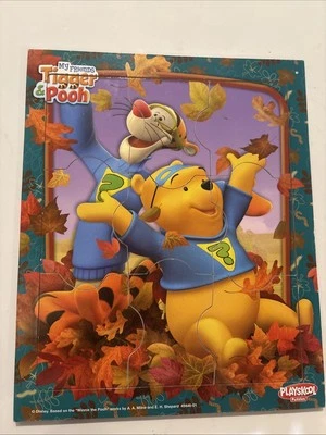 Disney TIGGER & POOH My Friends 9 piezas. Bandeja de madera rompecabezas preescolar Playskool Foto 1 de 3