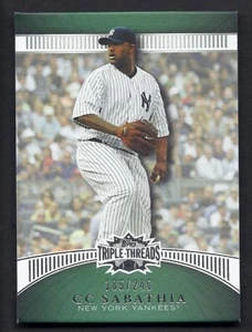 Base triple rosca CC Sabathia 2010 10 Topps #/240 - Imagen 1 de 1