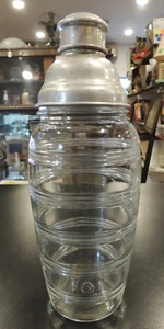 Vintage Tall Glass Art Deco Cocktail Shaker - Picture 1 of 6