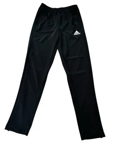 Adidas Kids Track Pants Youth Large Condivo Training Zip Ankles Black Climacool - Picture 1 of 8