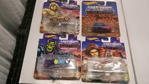 Masters of the Universe 2020 conjunto de 4 Hot Wheels Premium Metal Real Riders - Imagen 1 de 5