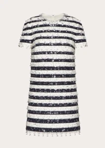 Valentino Embroidered Crepe Couture SHORT  DRESS - With Tags- RRP$23,500  AUD - Picture 1 of 6