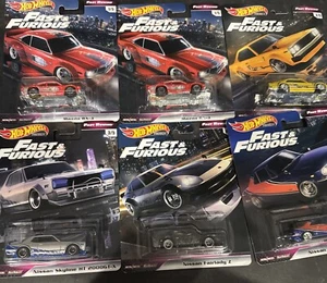 Mattel Hot Wheels Fast & Furious Blue Gray Fast Rewind Vehicles Set Collection - Picture 1 of 8