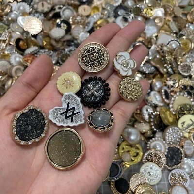 Vintage Estate style Buttons Lot  Various Sizes Shapes Colors Types Usable new - Image 1 of 4